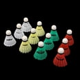 thumbnail image 3 of Neevam (54017825NSM) 12 Pieces Colorful Plastic Badminton Shuttlecocks Balls Sport Training Game | Multicolour, 3 of 4