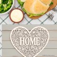thumbnail image 3 of Joocar Heart Home Design Linen Table Mats Set Of 4 For Home Kitchen Table Decor 12x18 inch, 3 of 5