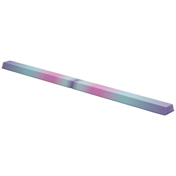 Soozier Poutre d'Équilibre de Gymnastique Pliable de 7 Pi avec Fond Antidérapant, Multicolore