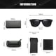 thumbnail image 2 of Gafas de sol para hombre y mujer, gafas polarizadas Retro unisex con caja, para actividades al aire libre como ciclismo, correr, conducir, pescar, 2 of 5