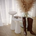 thumbnail image 6 of TOV Furniture Gianna Round White Concrete Accent Tables - Set of 2, 6 of 6