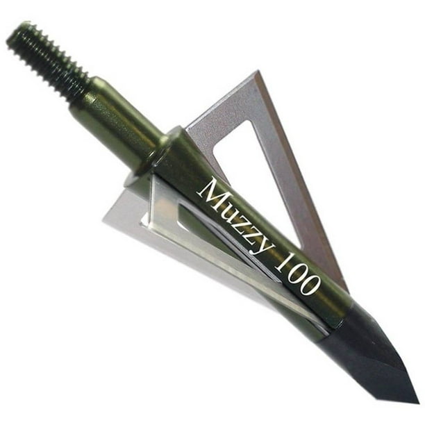 Muzzy Broadheads Bad to the Bone 100 Grain 1 3/16? 3 Blade Broadhead 6
