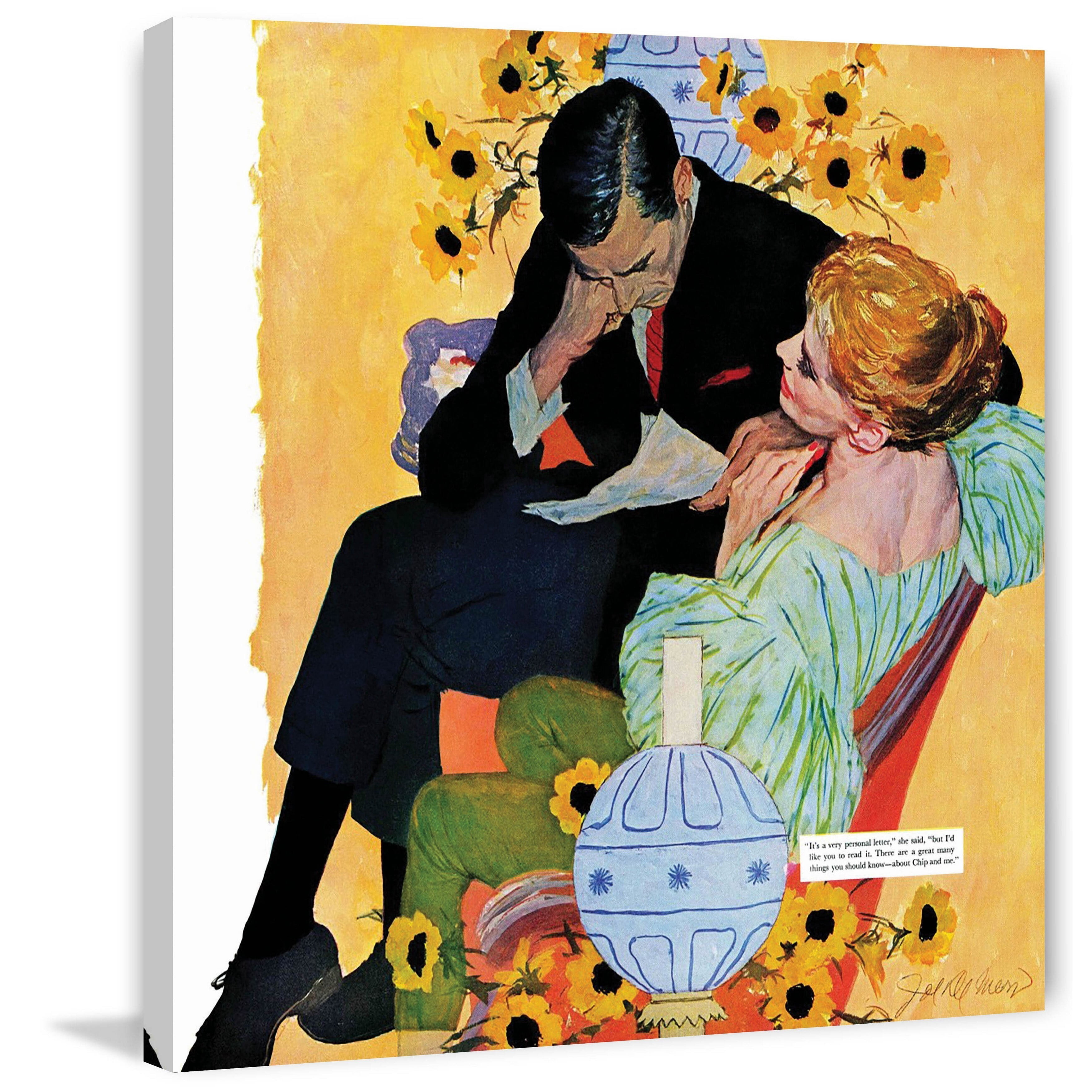 Marmont Hill "Love Dies Slowly" by Joe de Mers Painting Print on Canvas