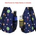 thumbnail image 6 of Mosiso Polyester Sling Bag Backpack Travel Hiking Outdoor Sport Crossbody Shoulder Bag Multipurpose Daypack for Women Men, Blue Base Hot Air Balloon, 6 of 6