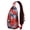 Hawaiian Print, variant on Vibrant Floral Sling Backpack, Lightweight Crossbody Daypack with Exotic Summer Beach Style, Anti-theft Backpack for Urban and Nature Outings