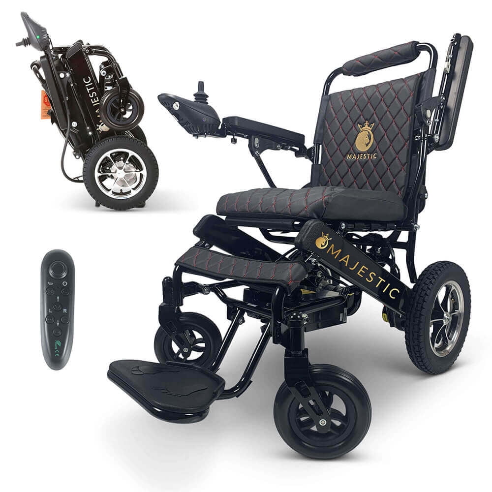 Electric Wheelchair Dual Motorized, Foldable, Lightweight Power