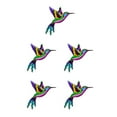 thumbnail image 3 of Wweixi Iron Hummingbird Hanging Home Decor Crafts Ornament Birds Outdoor Pink 5Set, 3 of 6