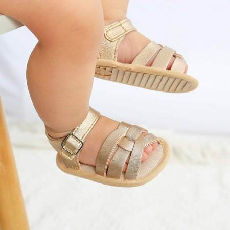 

BTJX Baby Boys Girls Sandals Soft Non-Slip Rubber Sole Prewalker Flat Walking Shoes