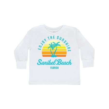 

Inktastic Summer Enjoy the Sunshine Sanibel Beach Florida in Blue Gift Toddler Boy or Toddler Girl Long Sleeve T-Shirt