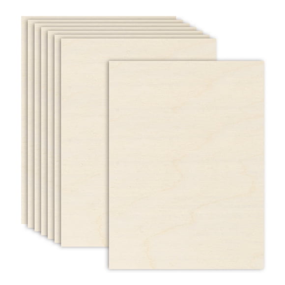 Uxcell 8PCS Birch Plywood Sheets 12 x 16 x 1/8 Inch Durable Wood Panels for Laser Cutting & Engraving