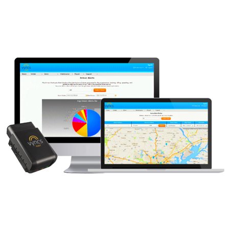 GPS Tracker Vyncs Fleet No Monthly Fee Real Time Tracking, OBD, 3G/2G, 1 Year Data Plan, Vehicle Diagnostics, Trip Logging, Driver Safety Alerts, Fuel Cost, Fuel Report, Emission (Best No Fee Gps Tracker)