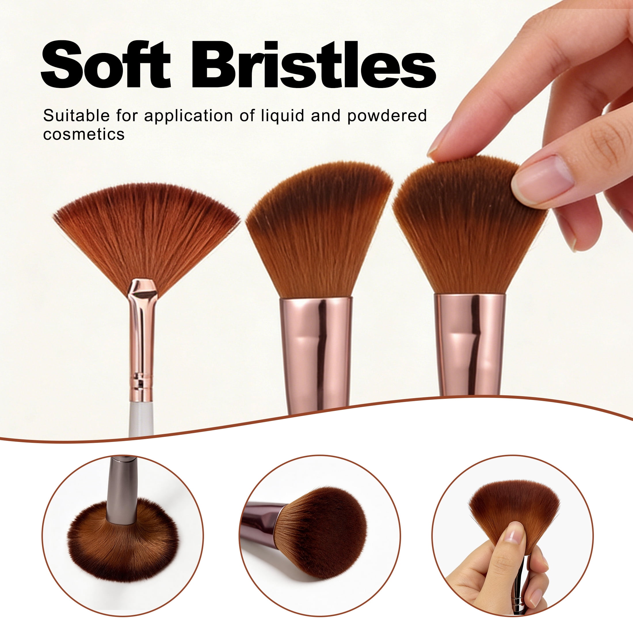 25Pcs Makeup Brushes Set, Professional Makeup Brushes Set for Eye and Face, Blush Eyeshadow Concealer Brushes Soft Cosmetic Brush Kit for Full Face Makeup, Beginner Friendly