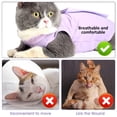 thumbnail image 5 of Cat rehabilitation suit suitable for abdominal trauma and postoperative spasm, suitable for cats, dogs and respirable surgical body suit, 5 of 5