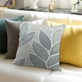thumbnail image 3 of BANET  Throw Pillow Cases Cozy Fleece Falling Dahlia Floral Flowers Petals Decorative Cushion Covers for Couch Bed Sofa Farmhouse Decoration White, 3 of 5