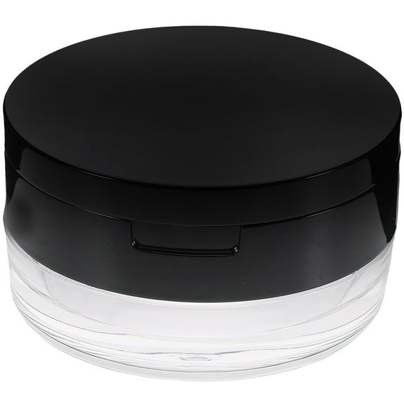 RENACLIPY Makeup Loose Powder Box Case Black 1Pack