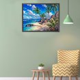 thumbnail image 4 of Cuadros Decorativos 5D bricolaje playa coco completo cuadrado taladro mosaico diamante pintura pared rhinestone Ehuebsd Nuevos Originales, 4 of 8