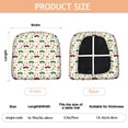 thumbnail image 3 of Cartoon Farm Vehicles Pumpkins White Seat Covers for Dining Room Chairs Set Of 4,Stretch Printed Washable Chair Seat Cover with Elastic Ties and Button,Removable Waterproof Couch Cushion Covers, 3 of 6
