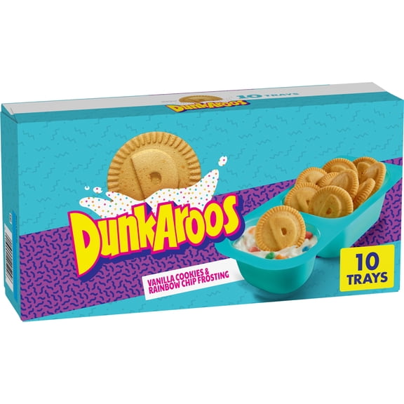 Dunkaroos Vanilla Cookies and Rainbow Chip Frosting, 10 Count, 10 oz