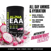NutraBio Alpha EAA - All-Day Aminos - Recovery, Energy, Focus, and Hydration Supplement - Full Spectrum EAA BCAA Matrix, Electrolytes, Nootropics, Coconut Water - 30 Servings - Dragon Fruit