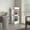 White, variant on "TUHOME Lyman 46"" Tall 3-Tier Corner Bar Cabinet with Wine Bottle Storage, Black"