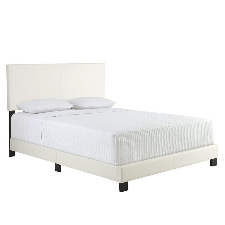 Boyd Sleep Florence White Faux Leather Queen Size Fully Boyd Sleep Florence White Faux Leather Queen Size Fully
