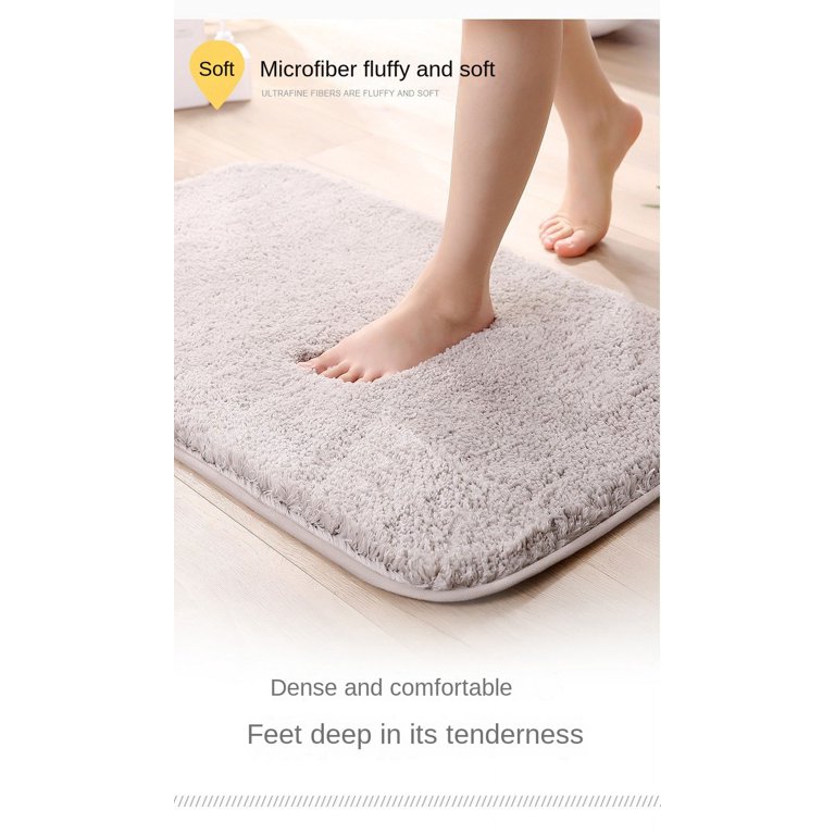 Homgreen Memory Foam Bath Mat Large Size 16 x 24inch, comfortable, soft,  super absorbent, machine washable, non-slip, thick, and easier to dry  bathroom floor carpets 