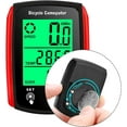 thumbnail image 6 of Bike Computer,Bicycle Speedometer,Bicycle odometers,Wireless Cycling Odometer,Multifunctional & Waterproof,Smart Touch Backlight,HD Digital LCD Big Display for Training,Hiking,Riding (Red), 6 of 8