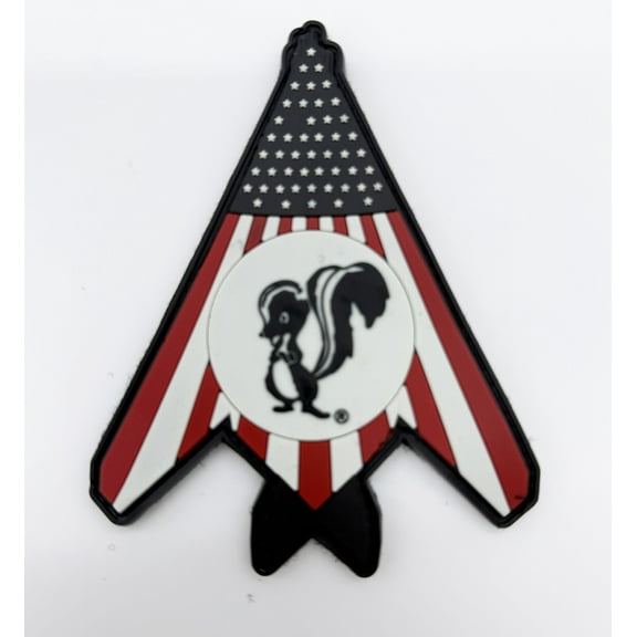 Skunk Works® F-117 Nighthawk Patch, 5 inch, PVC, Hook and Loop Backing