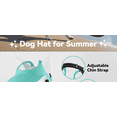 thumbnail image 2 of HeeHom Dog Sun Hat for Small Dogs 16.5-27.5lbs - Adjustable Summer Cap with Ear Holes, Beach & Walking Visor for French Bulldog/Corgi/Puppy UV Protection, 2 of 7