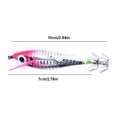 thumbnail image 4 of Señuelo Pesca Luminoso Anzuelos Calamar Anzuelo Artificial Cebos Jigging () Rosa Y Blanco, 4 of 4