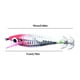 thumbnail image 4 of Señuelo Pesca Luminoso Anzuelos Calamar Anzuelo Artificial Cebos Jigging () Rosa Y Blanco, 4 of 4