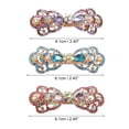 thumbnail image 2 of Unique Bargains Hair Barrettes Accessories for Women Hair Clips Sparkly Glitter Hairpin 3 Pcs Purple Blue Pink, 2 of 7