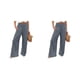thumbnail image 4 of Sonducket Mujer Verano Primavera Pantalones Bolsillos Largo Suelto Casual Pierna Ancha Vintage Moda para Negocios Streetwear Gris XXL Gris XXL 2Conjunto, 4 of 6