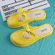 thumbnail image 1 of Zapatillas con punta cubierta estilo niña, moda exterior, color liso, pantuflas con lazo, sandalias planas, 1 of 6