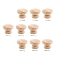 thumbnail image 6 of Raindrops 9pcs Wood Cabinet Pulls Wardrobe Knobs for Dresser Cupboard, 6 of 6