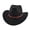 Black, variant on Cowboy Hat,Cowboy Hat Men Women Wide Brim Western Boho Summer Beach Hat Lightweight Fedora Sun Hat for Vacation Beach Octoberfest