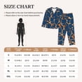thumbnail image 4 of Balery Giraffe Skin Conjunto de Pijama con Estampado para Mujer, Conjunto de Dos Piezas con Manga Larga, Ropa de Dormir Suave con Bolsillos, Pijamas Cómodos-Small, 4 of 7