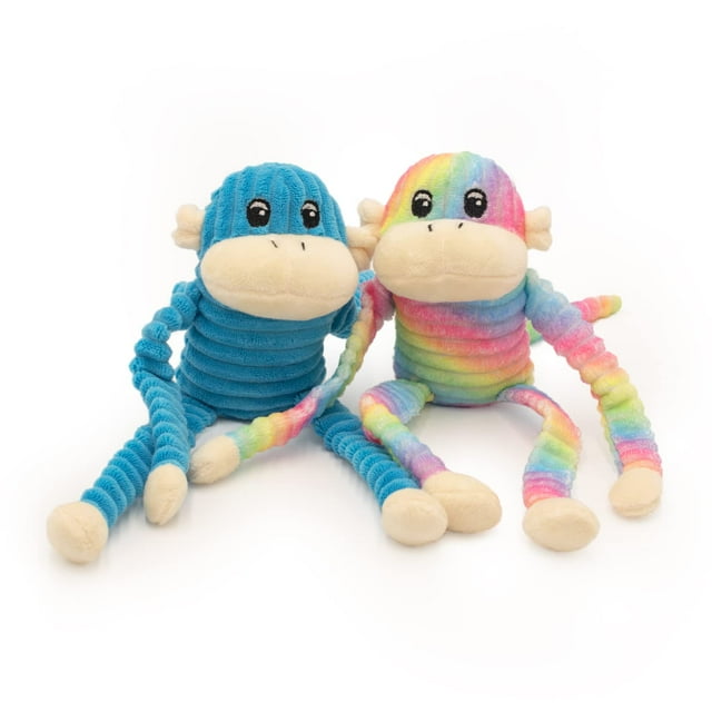 Juguete para Perro ZippyPaws Mono Crujiente 2-Pack de Peluche Chirriante