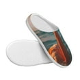 thumbnail image 3 of Lsque Swimming Goggled Flamingo Pattern Womens Comfort Cotton on Scuff With Memory Foam and Anti-skid Sole Slipper-46/47, 3 of 7