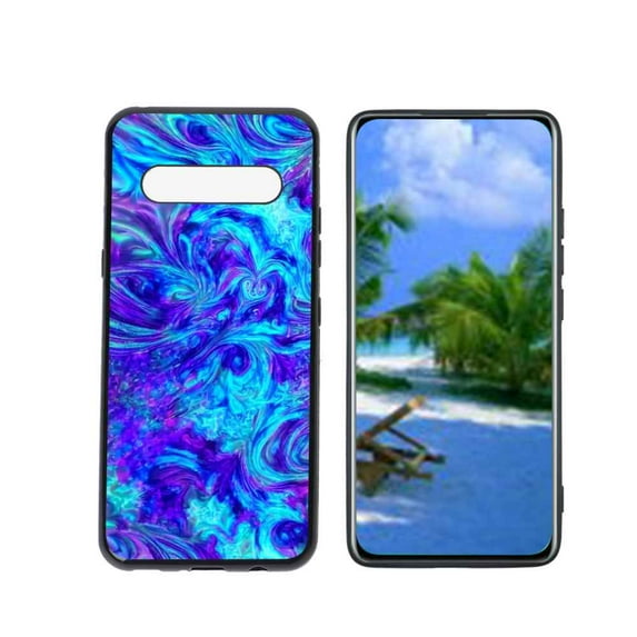 Compatible with LG V60 ThinQ 5G Phone Case, Psychedelic-Trippy-Visuals-Colors-18 Case Silicone Protective for Teen Girl Boy Case for LG V60 ThinQ 5G