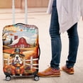 thumbnail image 4 of Thanksgiving Bulldog Pilgrim Grateful, Thankful, Blessed Fall Welcome Travel Luggage Cover Dog Lover Gifts Idea Suitcase Dust Protective Decor - 00021, 4 of 5