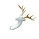 thumbnail image 2 of Toystoory Gancho para llaves con cabeza de Animal, resistente y duradero, de resina, para una fácil organización, buenos ganchos decorativos Decoración del hogar Oro blanco (ciervo), 2 of 6
