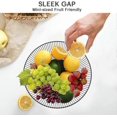 thumbnail image 4 of Fruit Bowl Black Matt, 28x8cm Large Fruit Basket Black Metal Round Modern Shallow Fruit Basket Made Of Iron, 4 of 5