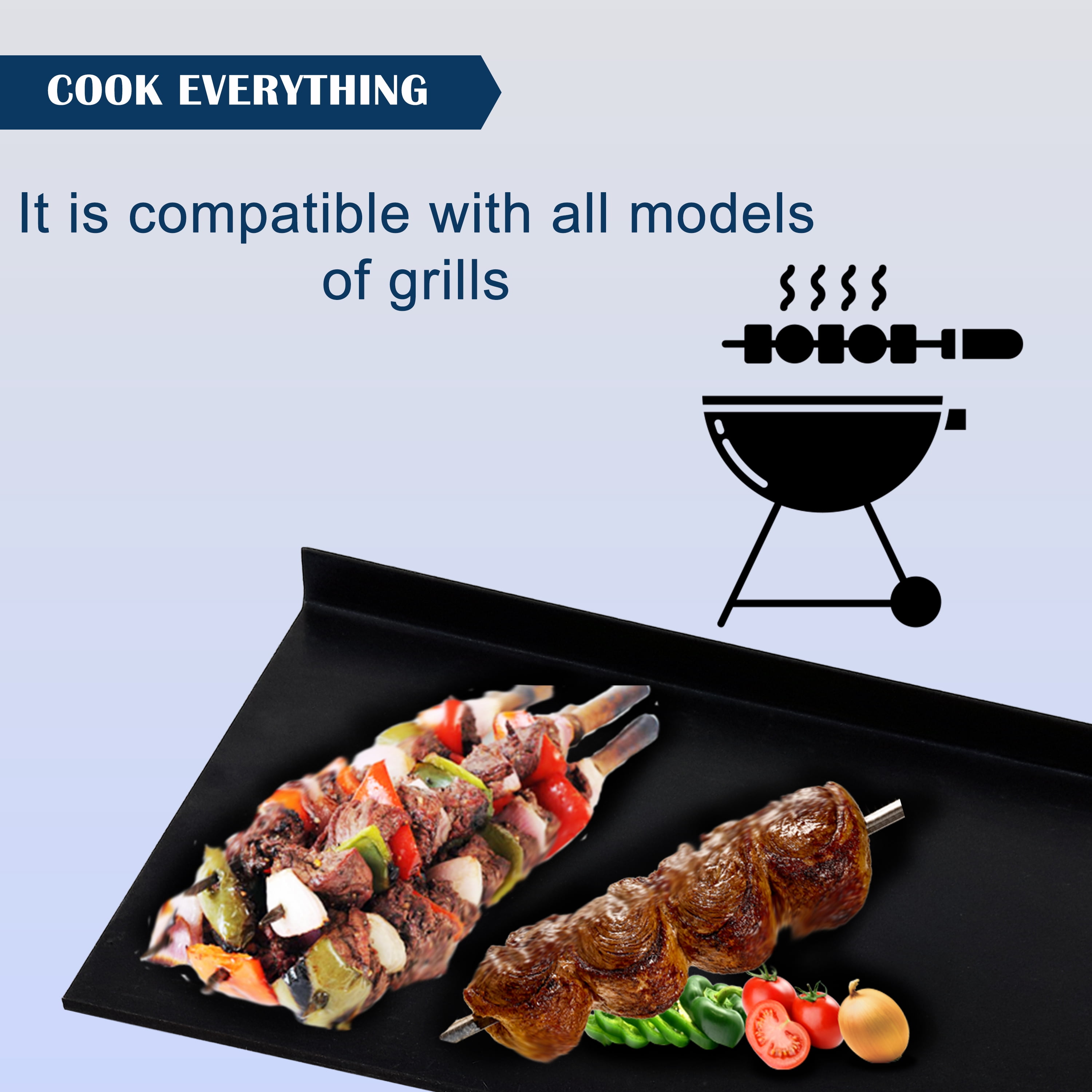 FEBTECH- Flat Top Grill - Carbon Steel Griddle Pan/Plate- Griddle Flat Pan for Grill Stove Cooking