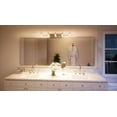 thumbnail image 2 of Urban Ambiance Luxury Modern Bathroom Vanity Light, Large Size: 6"H x 42"W, with Posh Style Elements, Polished Chrome Finish and Sand Blasted Inner Glass, Clear Outer Glass, UQL2407, 2 of 8