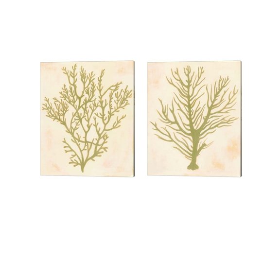 Metaverse Grace Popp 'Deep Sea Coral' Canvas Art (Set of 2)