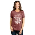 thumbnail image 2 of Kindness Rocks Women's Fashion Relaxed T-Shirt Tee Heather Rouge Medium, 2 of 5