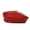 Red, variant on Real Leather Beret Hat Women Fashion European Painter Caps Female Rainbow Color White/Red ,Durable Quality
