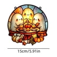 thumbnail image 4 of Halloween Sun Catcher for Window Hanging, Ghost Pumpkin 15cm Acrylic Suncatcher for Windows, Fall Thanksgiving House Warming Gift for Family Friends by MPOISVA, 4 of 7