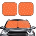 thumbnail image 2 of Zufioo Orange lightning Print Folding Car Windshield Sun Visor, Anti-ultraviolet Sun Visor, Suitable for Trucks, Vans Car Accessories-Small, 2 of 6